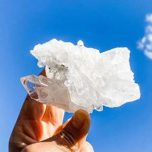 s1695 clear quartz crystal cluster from brazil australia 9cm. buy clear quartz master healer crystal australia. gemrox sydney 1