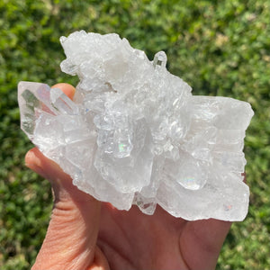 s1695 clear quartz crystal cluster from brazil australia 9cm. buy clear quartz master healer crystal australia. gemrox sydney 1