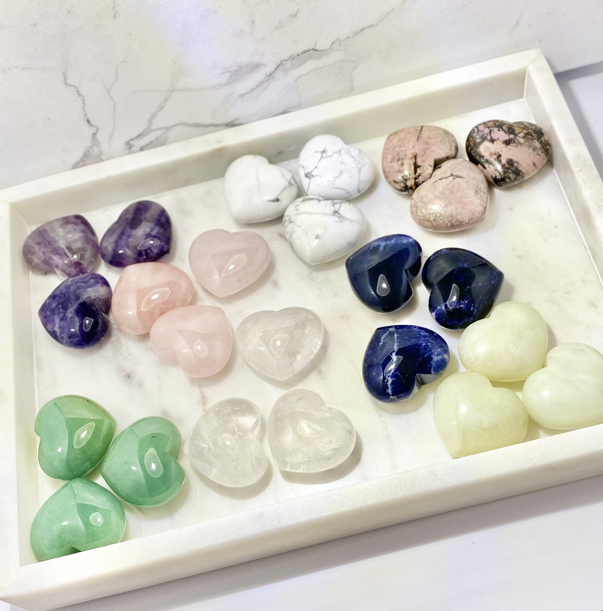 Amethyst crystal heart