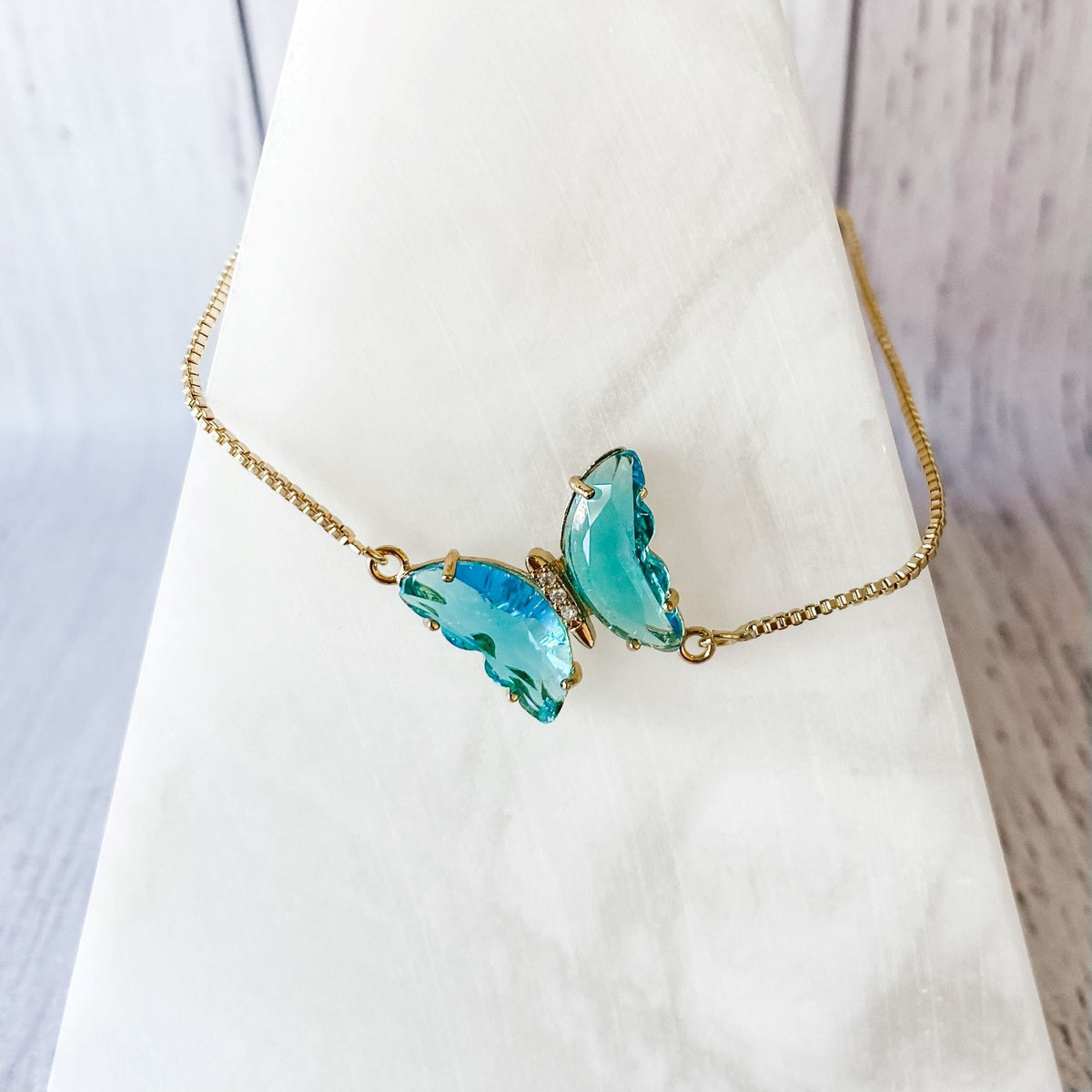 Butterfly Glass Bracelet