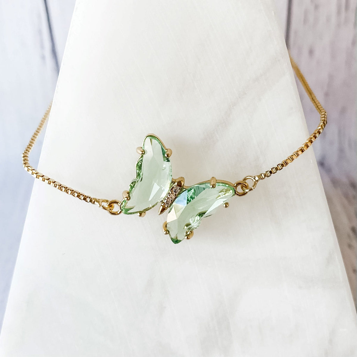 Butterfly Glass Bracelet