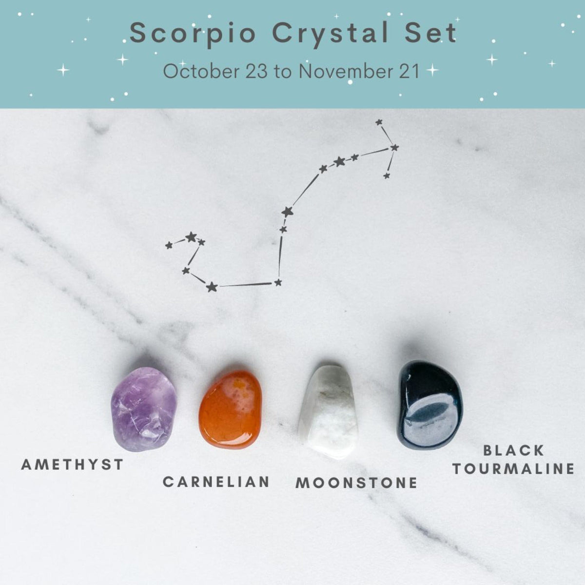 S1123 Zodiac crystal kit scorpio.cystals australia.best crystals for scorpio australia gemrox sydney 12