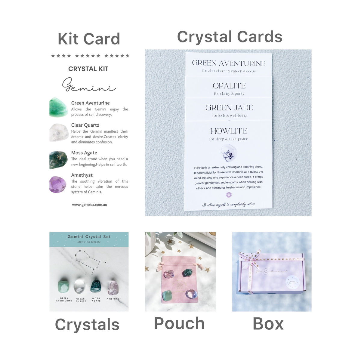 ZodiaccrystalkitGemini.cystalsaustralia.bestcrystalsforgeminiaustraliagemroxsydney