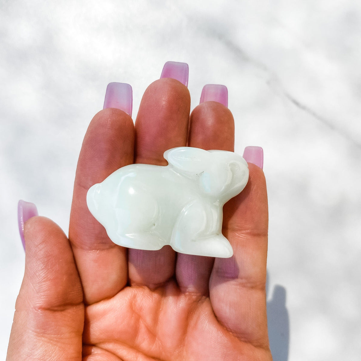 S1183 new green jade crystal easter rabbit carving stone australia.crystals australia.gemrox sydney 1