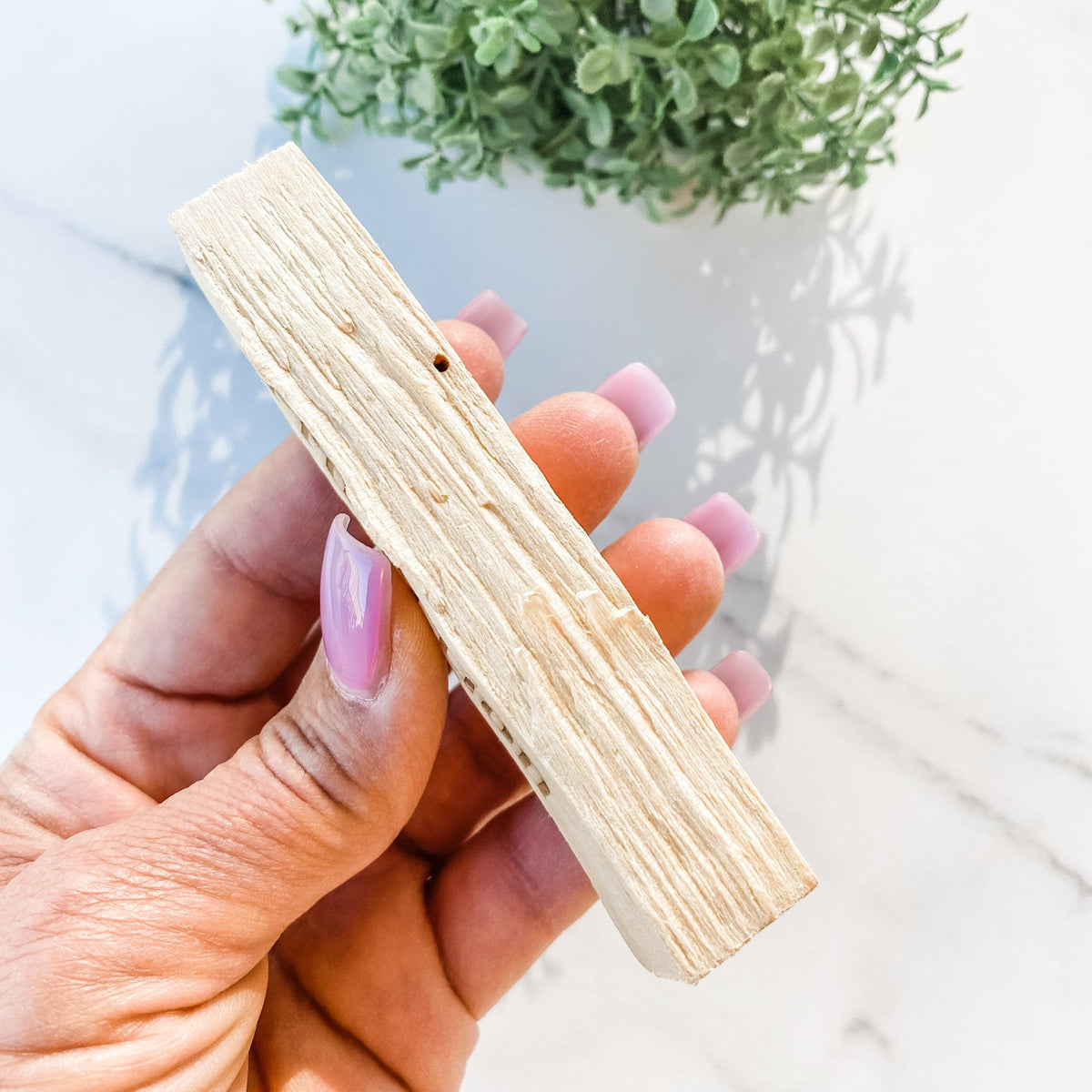 S1262 Palo Santo wood stick with burned wood engraved words australia gemrox sydney 1