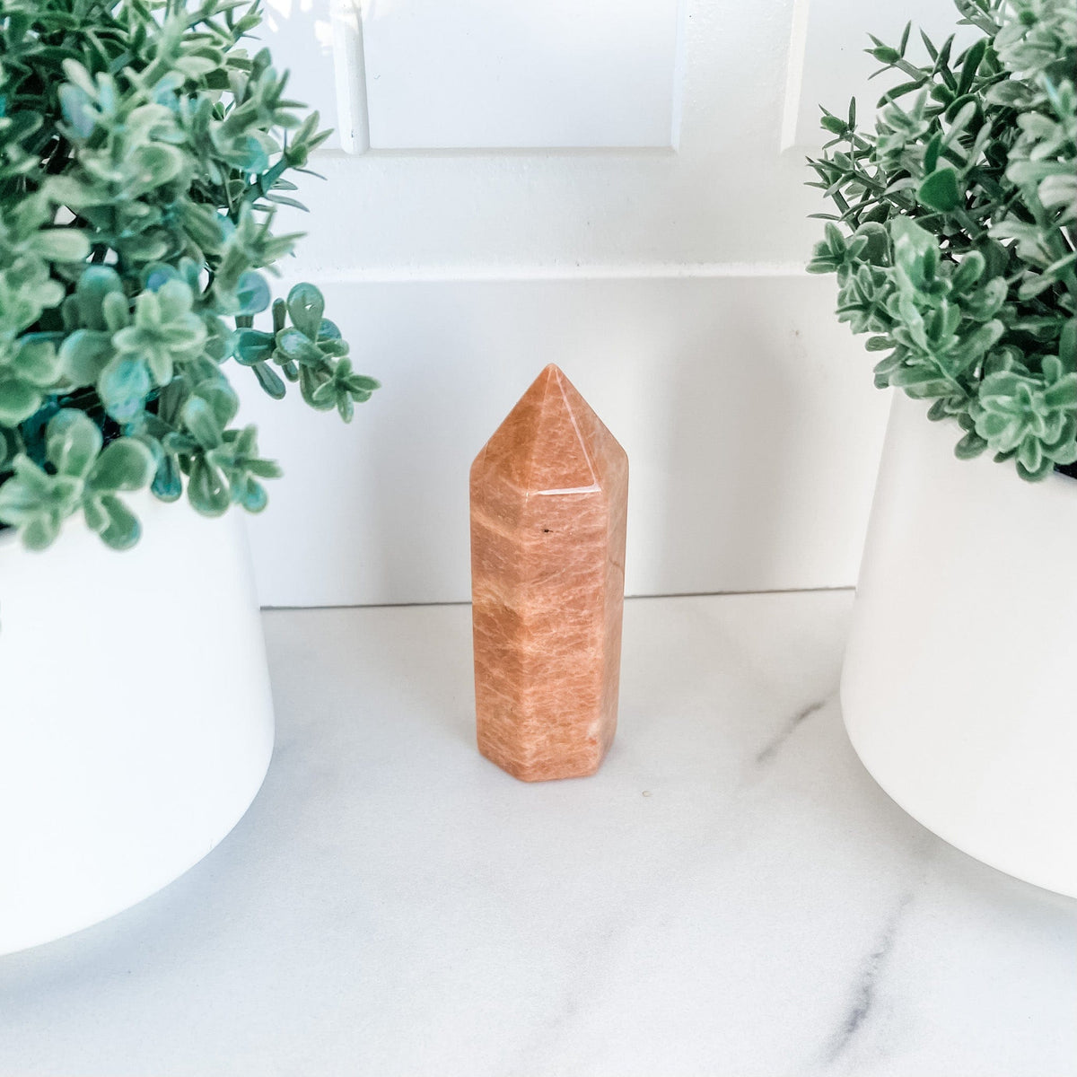 S1301 Sunstone crystal tower generator point australia.Sunstone tower 6cm australia.Crystals australia.gemrox sydney 1