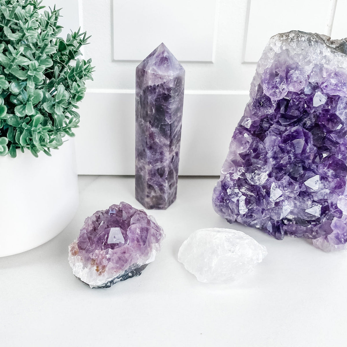 S316 Amethyst chevron crystal tower generator point australia natural stone amethyst tower australia gemrox sydney 1