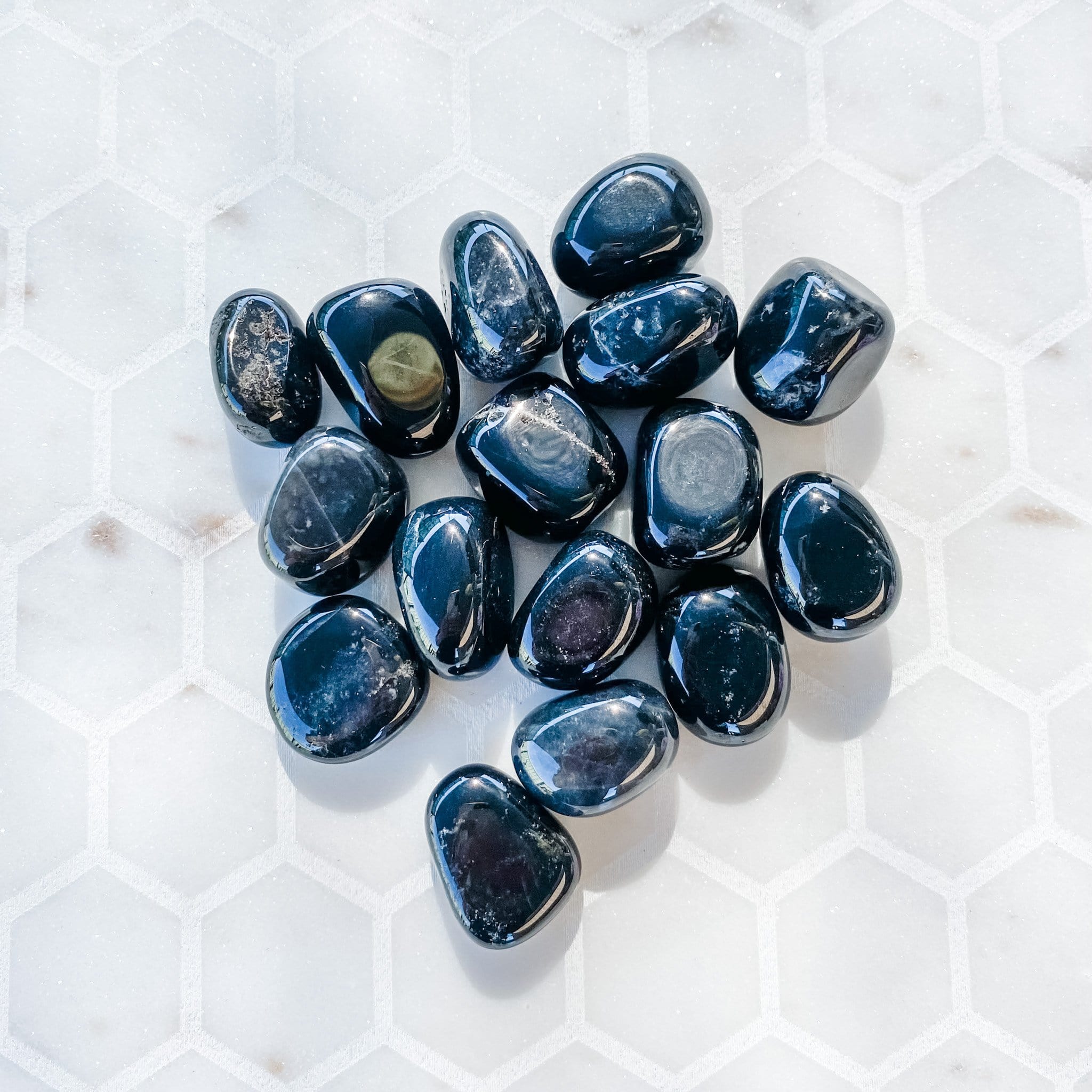 Black Onyx Tumbled Stone GemRox