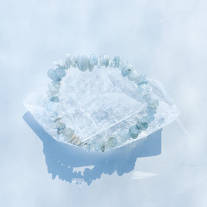 aquamarine crystal chip bracelet australia
