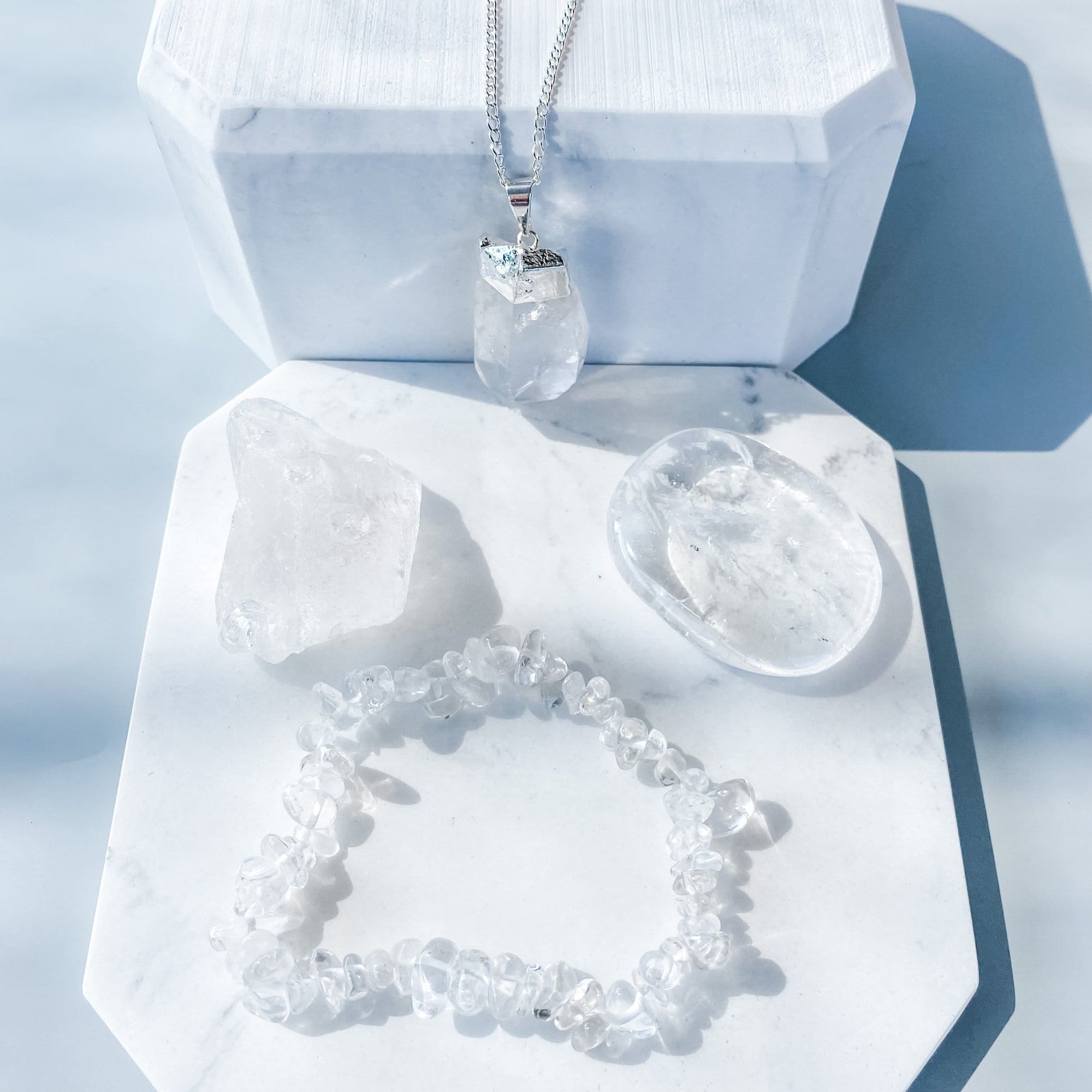 clear quartz crystal stone lovers gift box pack gemrox australia