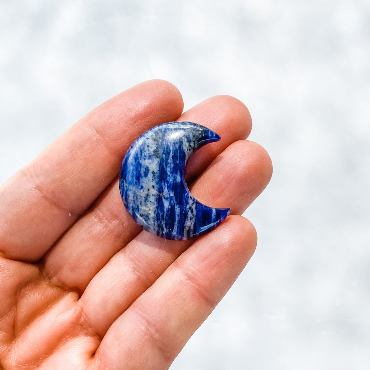 mini moon crescent shaped crystal stone carvings rose gemrox australia