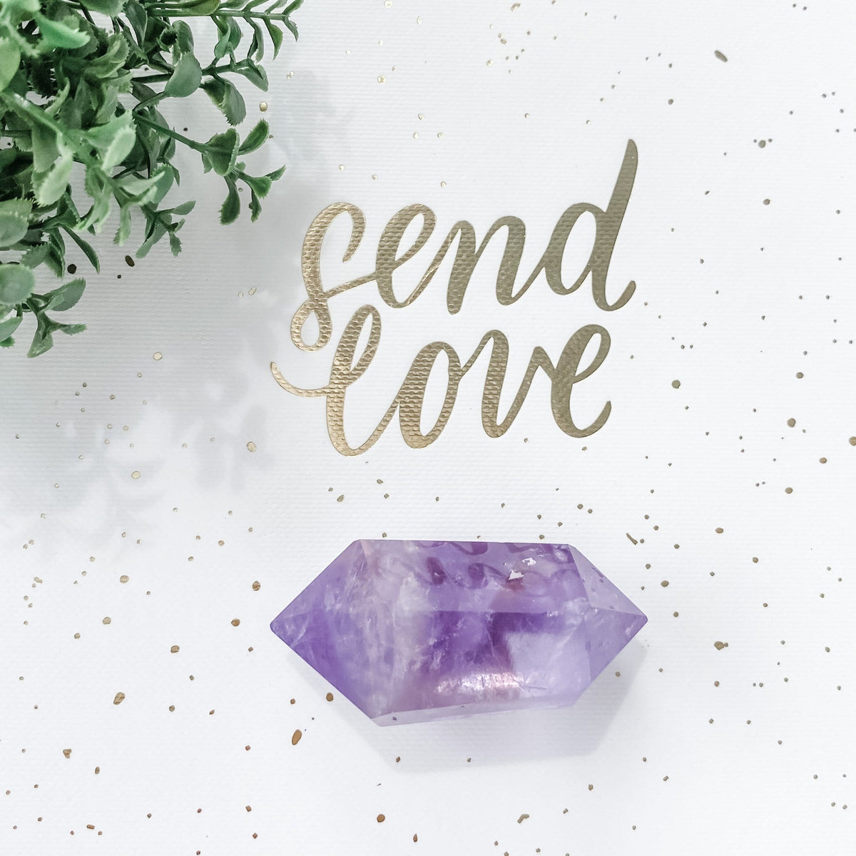 amethyst crystal double terminated point wand gemrox australia