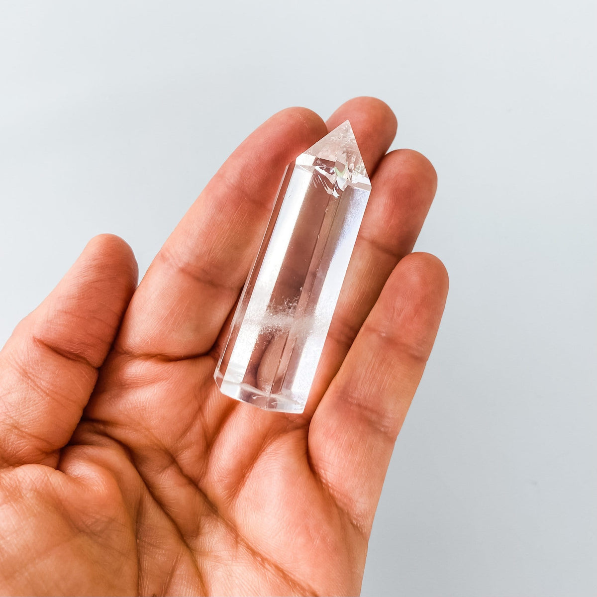 clear quartz crystal tower point generator wand gemrox australia