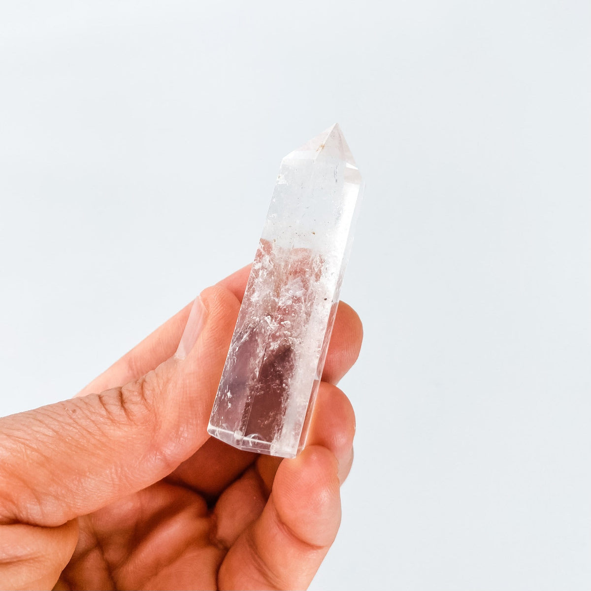 clear quartz crystal tower point generator wand gemrox australia