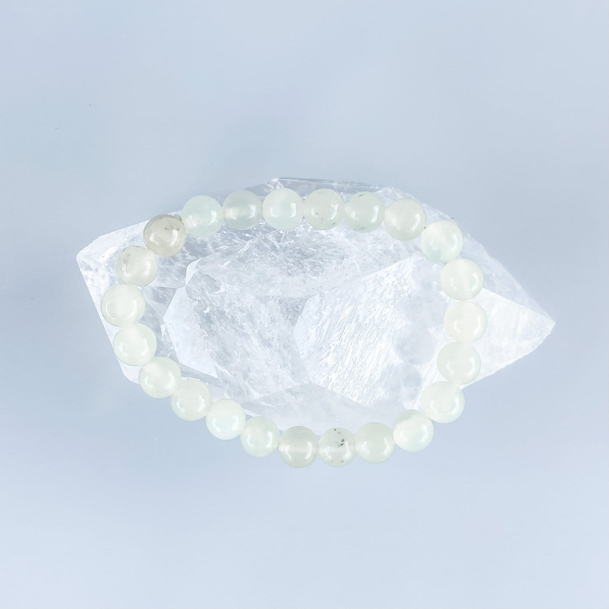 jade crystal stone beaded elastic stretch bracelet gemrox australia