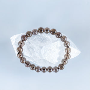 smoky quartz crystal beaded stone stretch 8mm bracelet healing bracelet australia gemrox