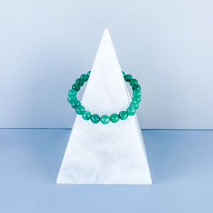 green aventurine crystal stone stretch beaded 8mm bracelet australia gemrox