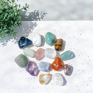 Tumbled stone collection set crystal kit of stones and crystals australia gemrox sydney