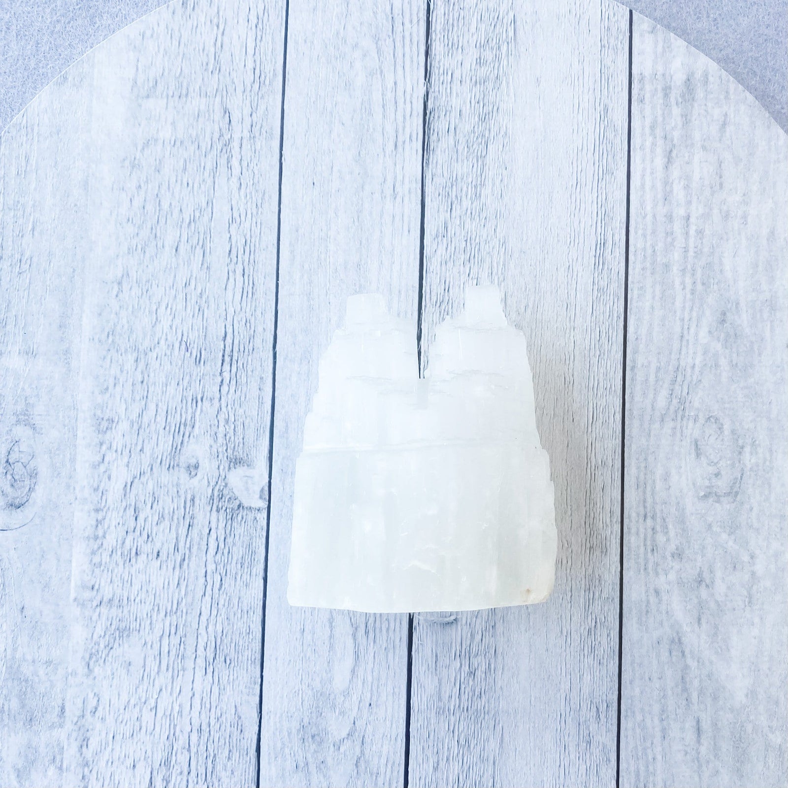 Selenite twin charging tower lamp light gemrox australia