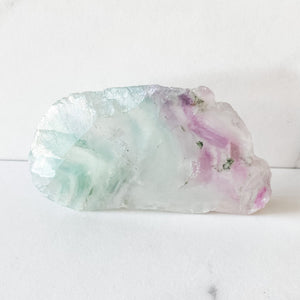 fluorite crystal slab slice gemrox australia