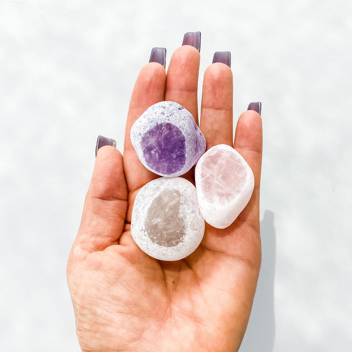 Seer Stones Ema Emma Stones Ema Emma Eggs Window Crystals Gemrox Australia