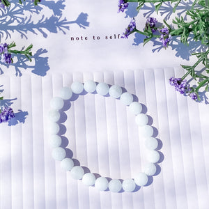 white jade crystal beaded stone stretch healing white bracelet australia gemrox