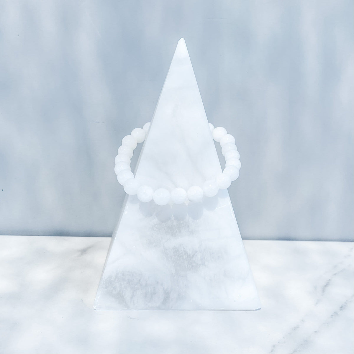 white jade crystal beaded stone bracelet gemrox australia