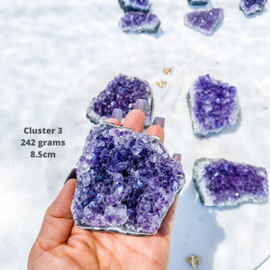 amethyst crystal cluster 10 cm raw stone gemrox australia