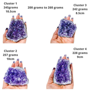 amethyst crystal cluster 10 cm raw stone gemrox australia