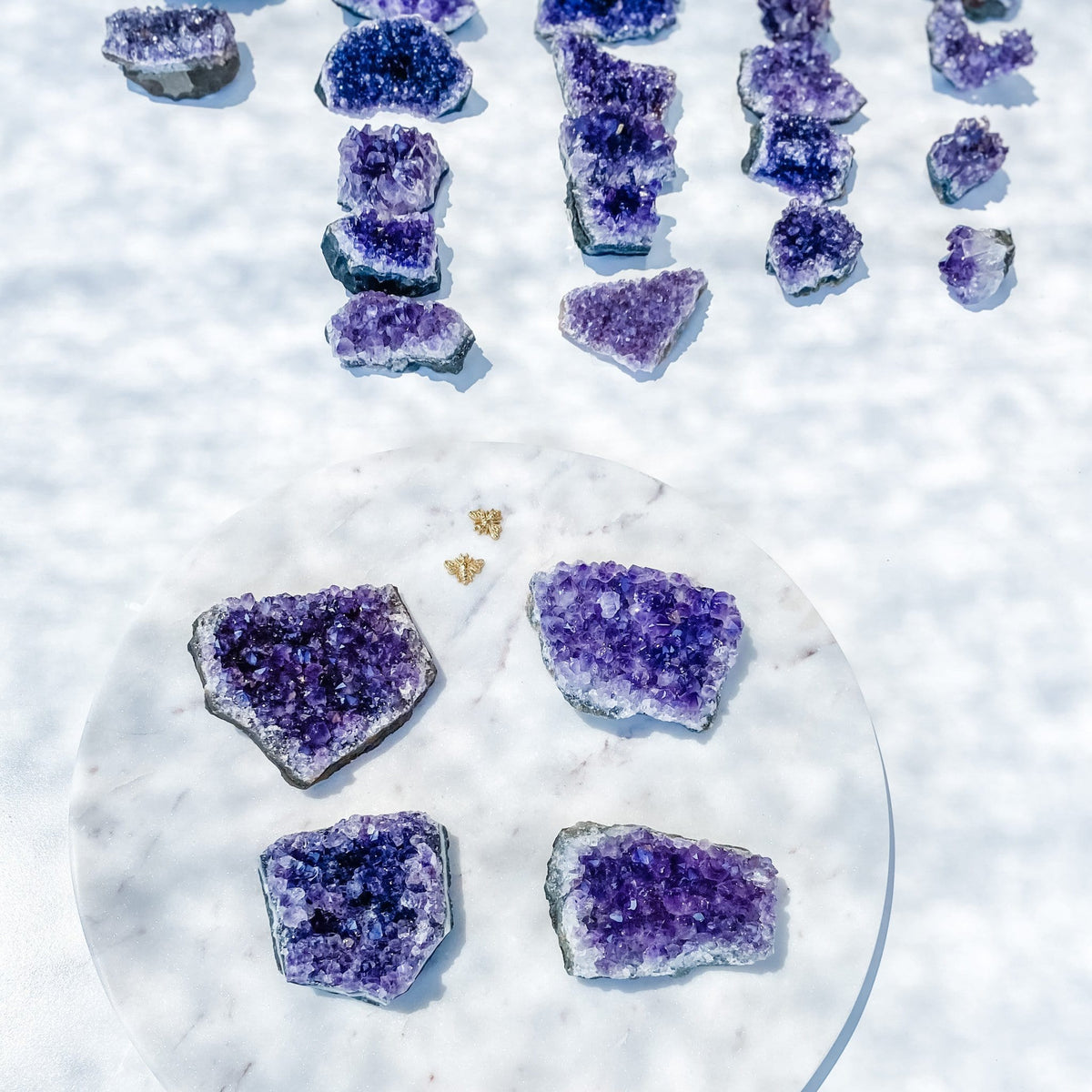 amethyst crystal cluster raw stone 8cm gemrox australia