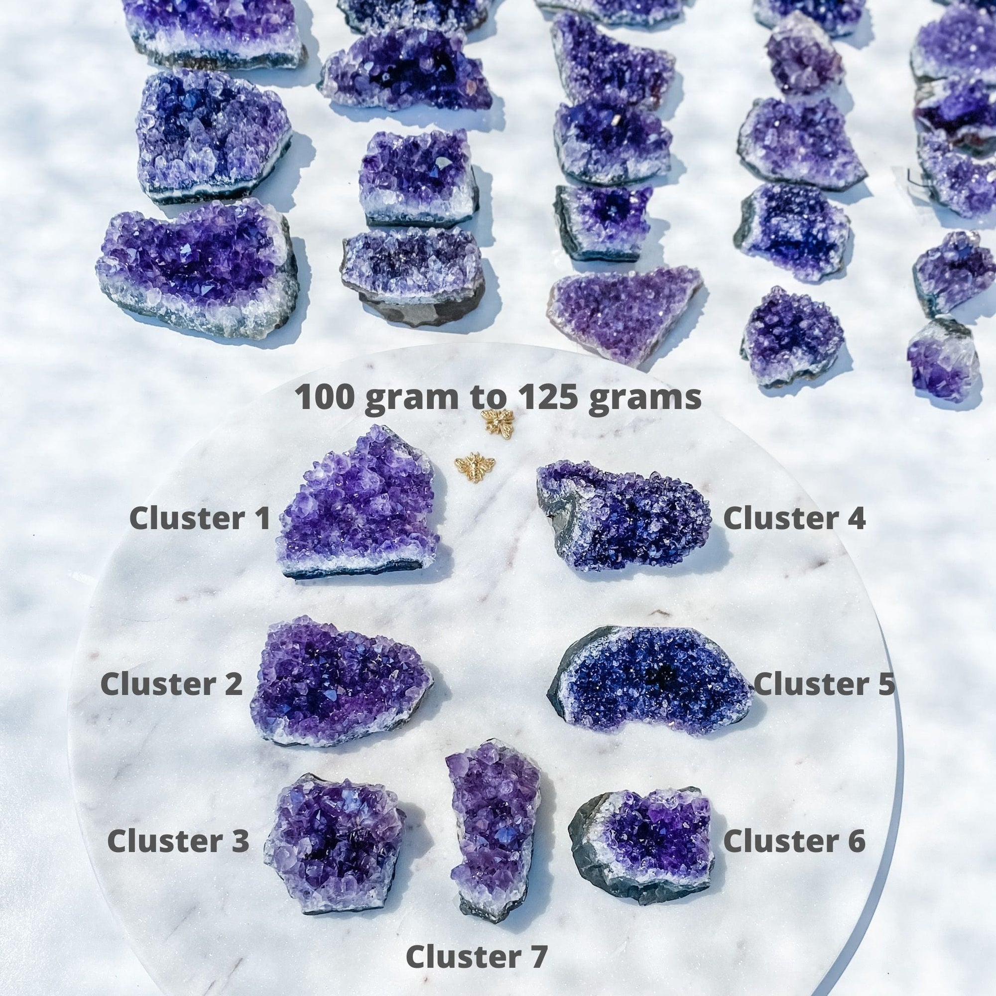 amethyst crystal cluster raw stone 8cm gemrox australia