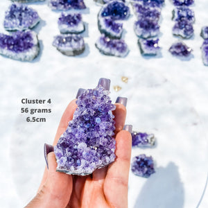 amethyst crystal cluster raw stone 5cm gemrox australia