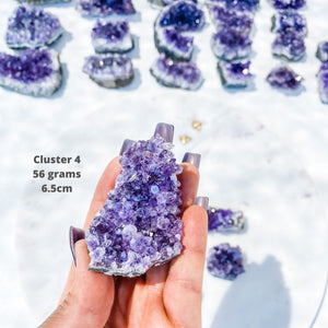 amethyst crystal cluster raw stone 5cm gemrox australia