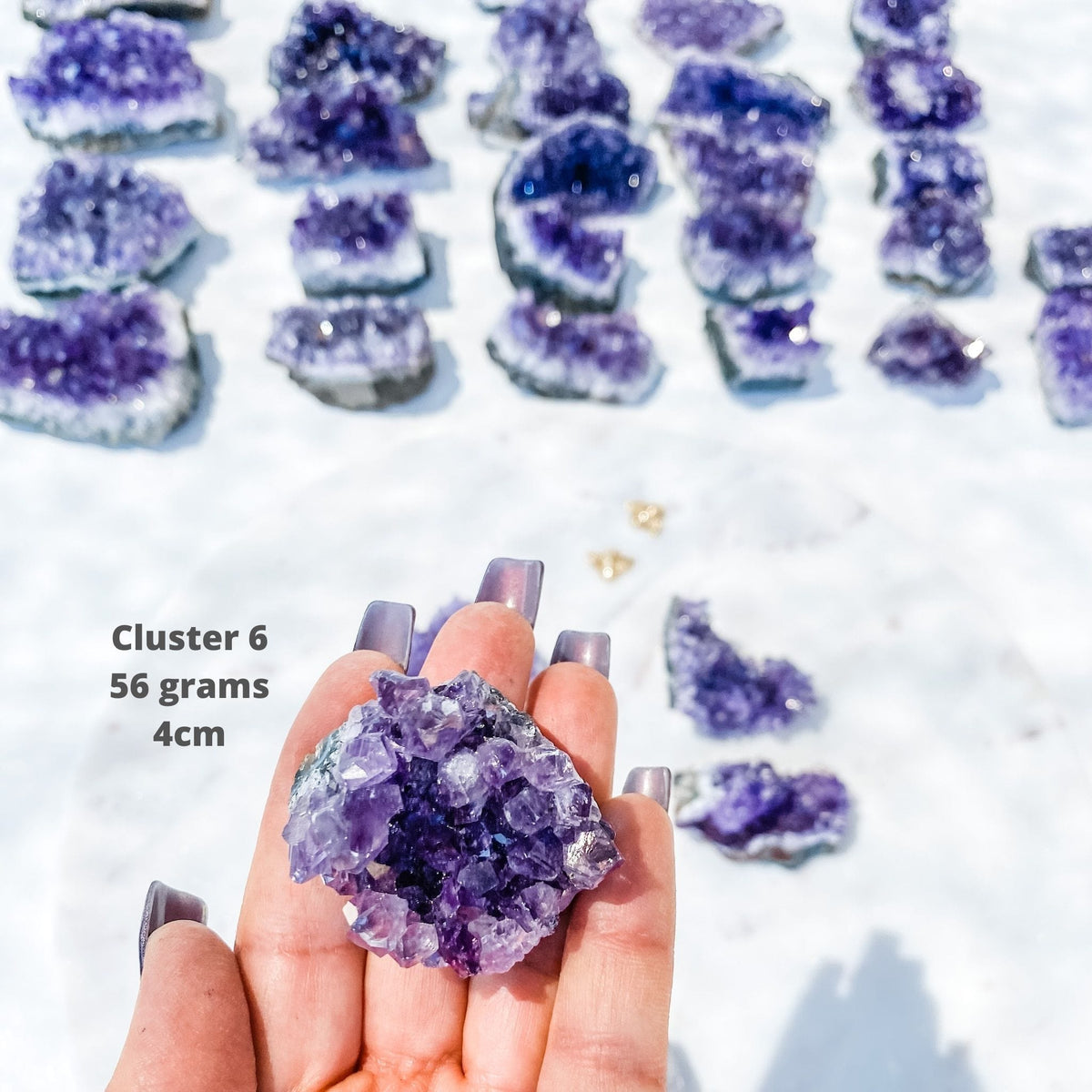 amethyst crystal cluster raw stone 5cm gemrox australia