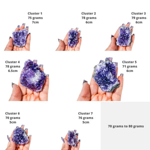 amethyst crystal cluster raw stone 6 cm gemrox australia