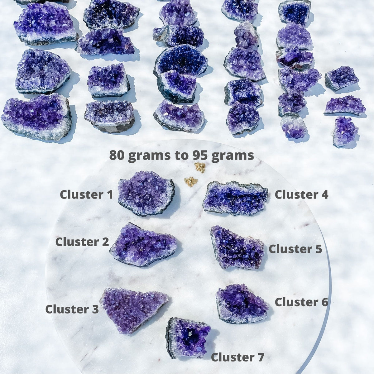 amethyst crystal cluster raw stone 8cm gemrox australia 