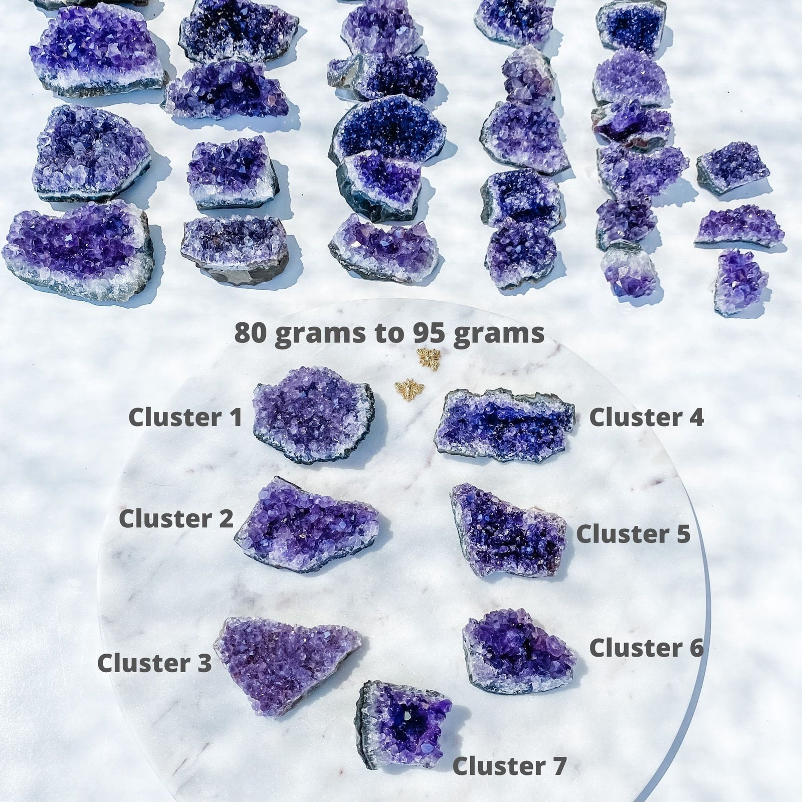 amethyst crystal cluster raw stone 8cm gemrox australia 