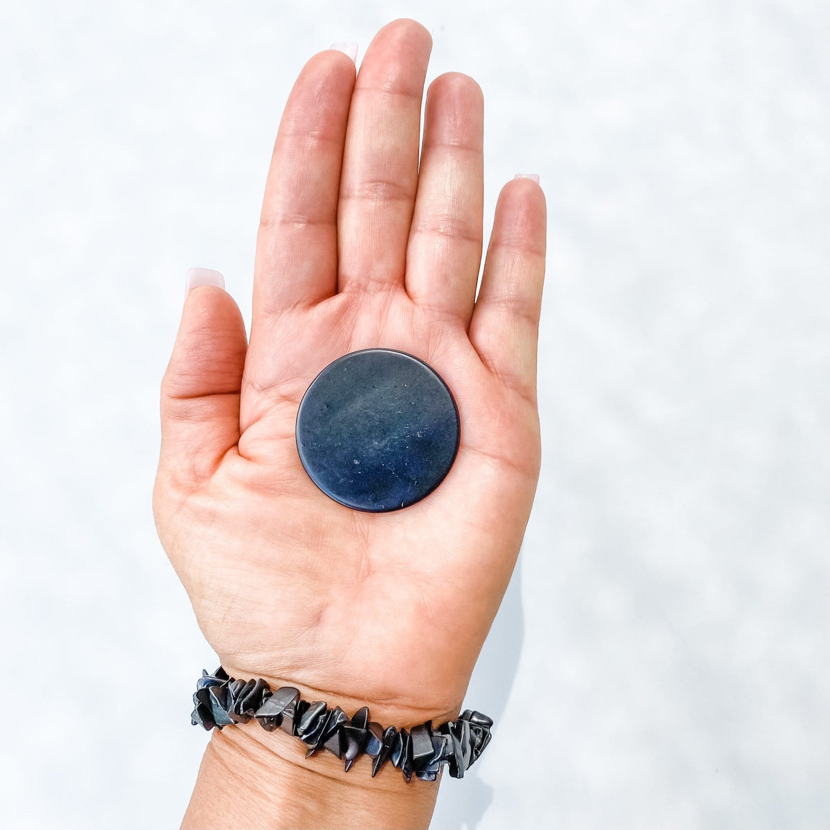 S975 Shungite EMF protection mobile cell phone round plate