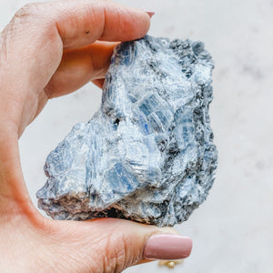 Blue Kyanite Paraiba Crystal Freeform Stone