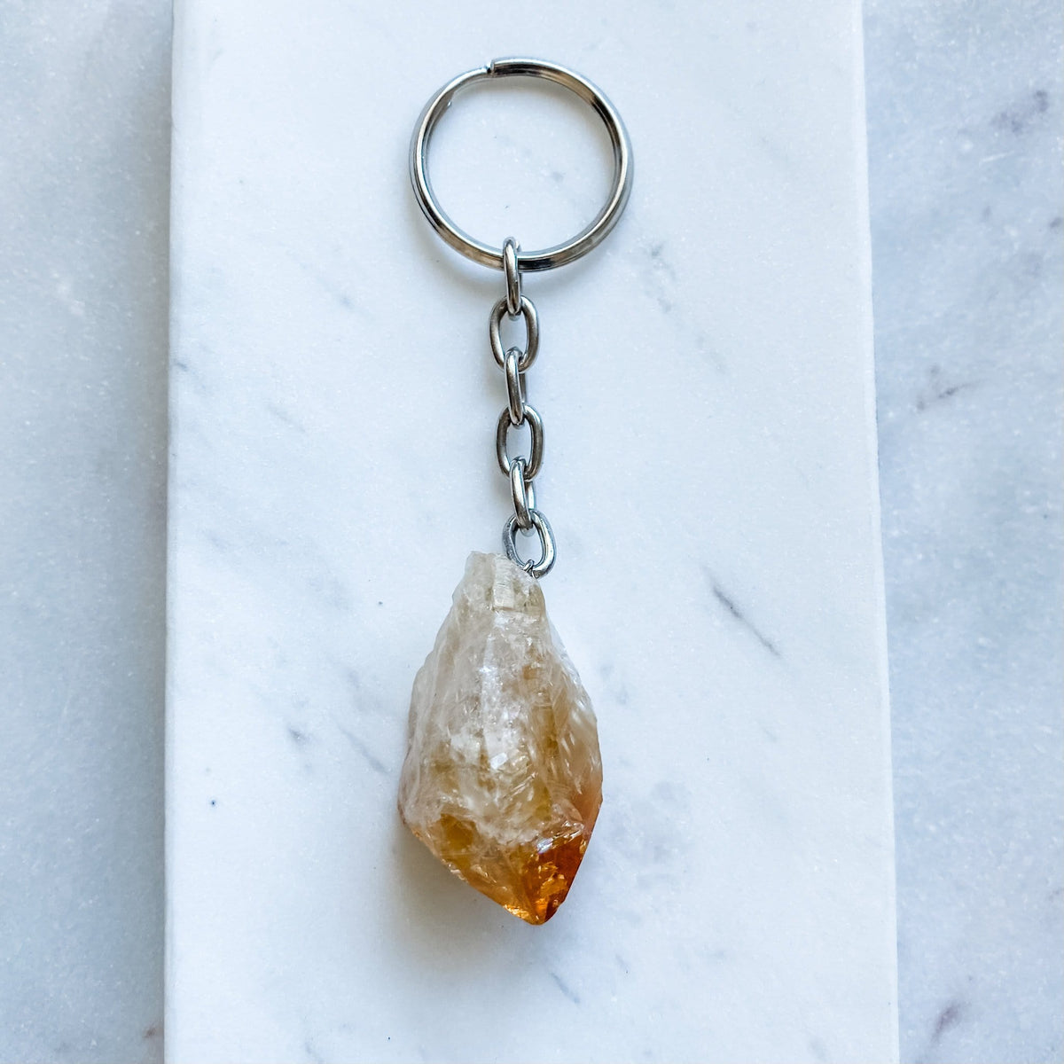 Citrine Crystal Stone Keyring keychain australia
