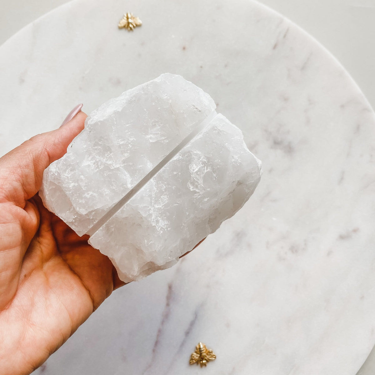 Clear Quartz Crystal Photo Stand/ Holder