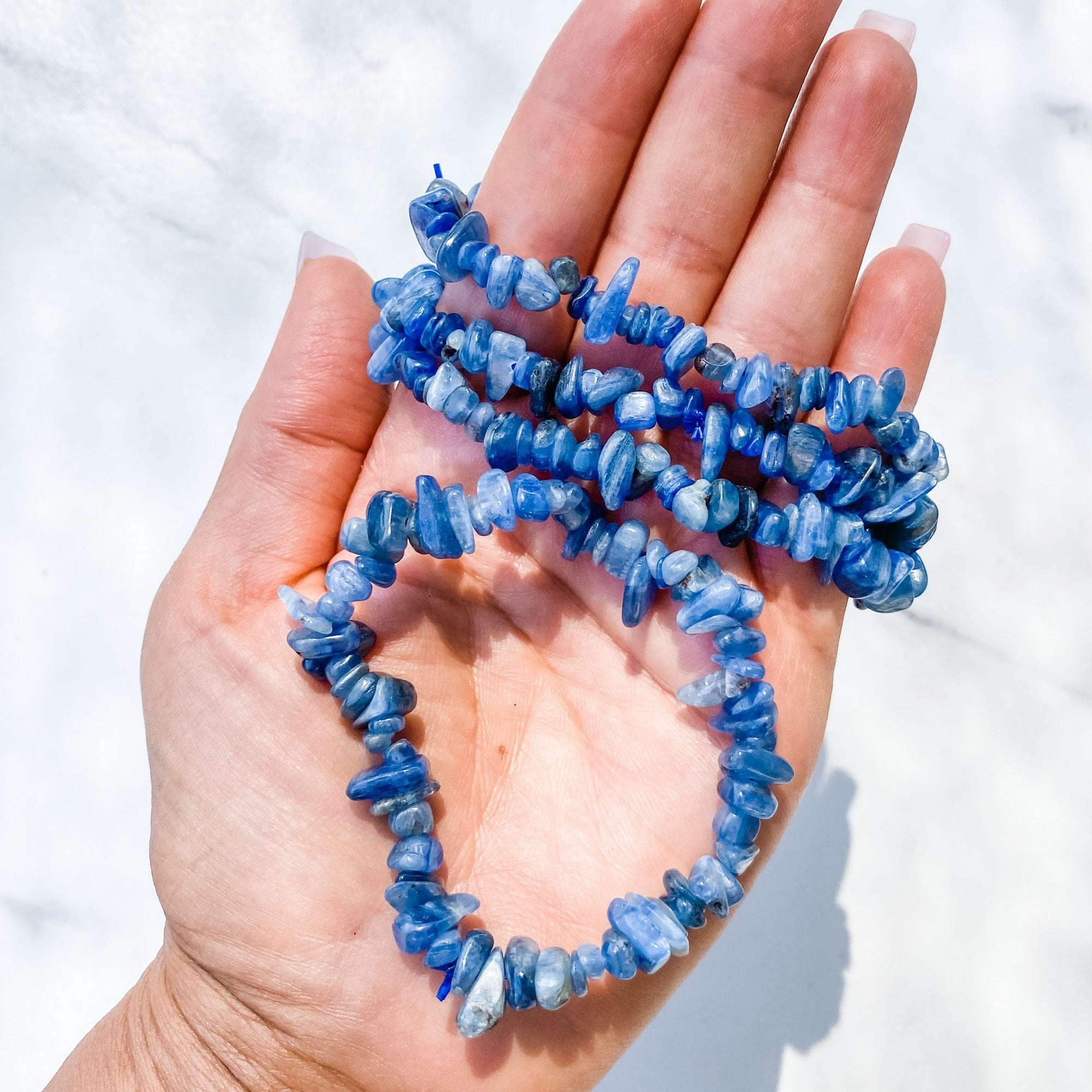 s1020 blue kyanite crystal chip healing bracelet australia gemrox sydney 1