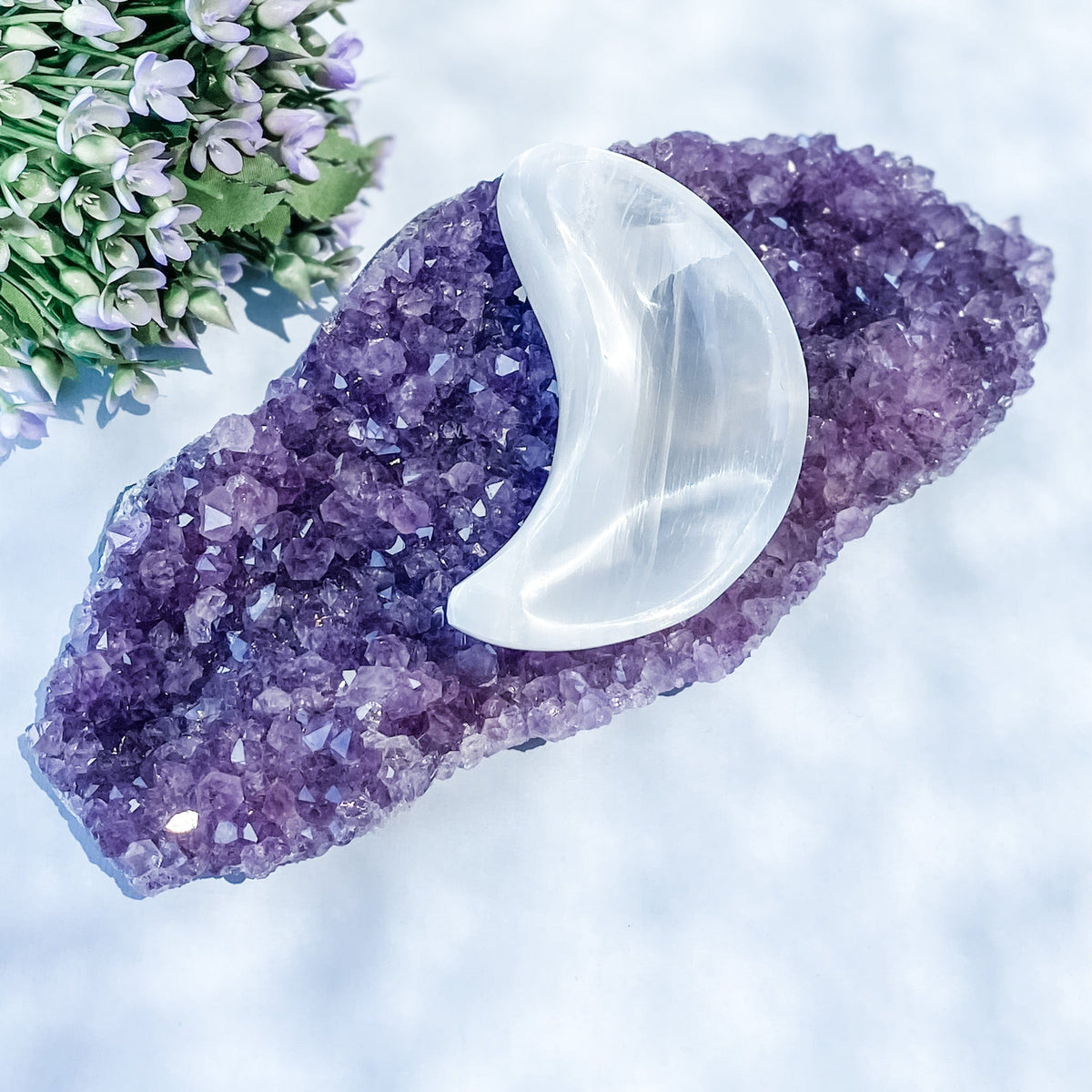 s1028 selenite satin spar crescent moon bowl carved crystals australia gemrox 1