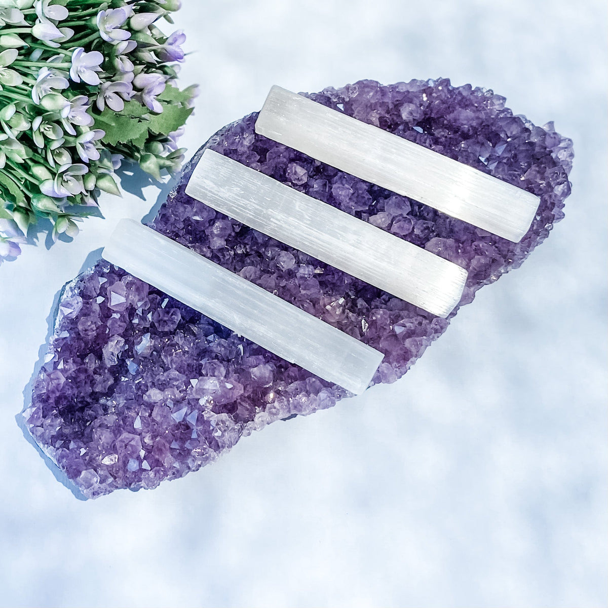 s1033 selenite crystal charging stick 10cm crystals australia gemrox 1