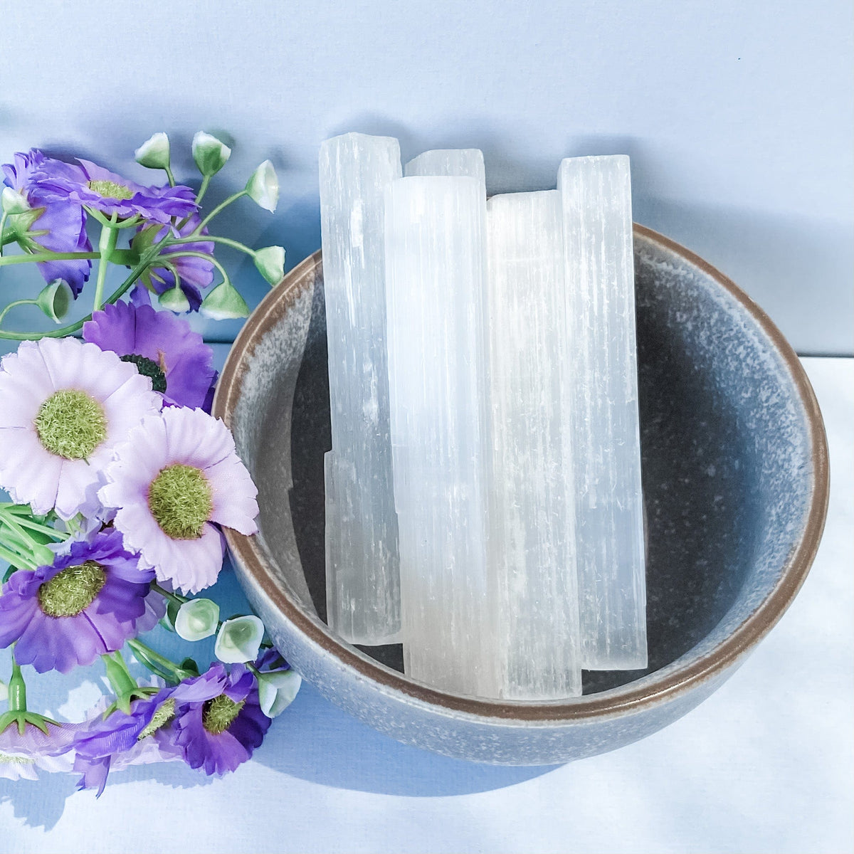 s1033 selenite crystal charging stick 10cm crystals australia gemrox 1