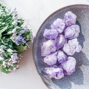 s1050 amethyst popcorn crystal cluster lilac purple stone crystals australia gemrox sydney 1