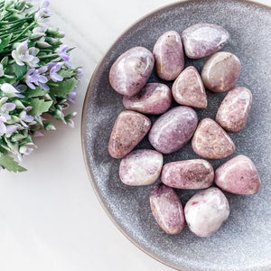 s1059 lepidolite crystals tumbled stone 3cm to 4cm crystals australia gemrox crystals sydney 1