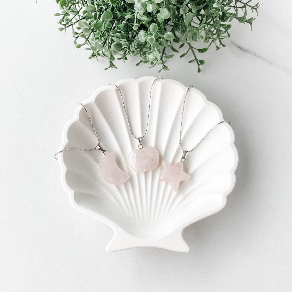 s1075 rose quartz crystal stone moon crescent necklace star necklace apple shaped necklace pendant australia gemrox sydney 1