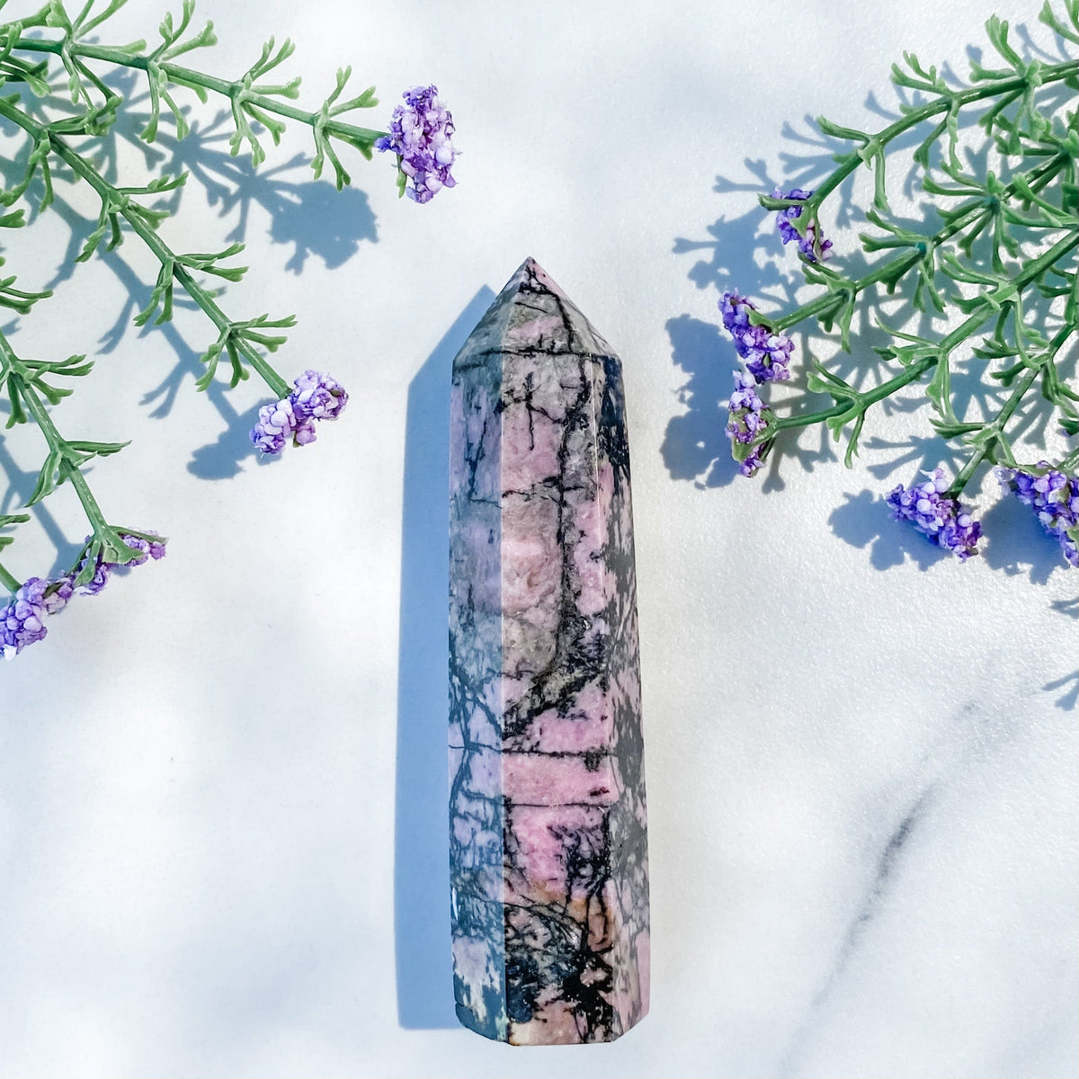 s1171 rhodonite crystal tower generator point australia.natural rhodonite tower australia.crystals australia.gemrox sydney 1