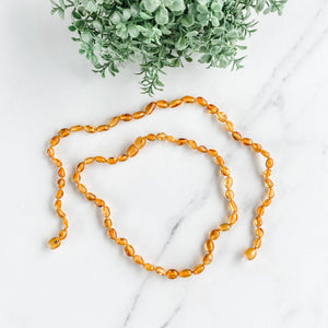 s1181 natural baltic amber teething necklace baby toddler australia.Natural teething toys amber necklace beads australia.Crystals australia.gemrox sydney 1